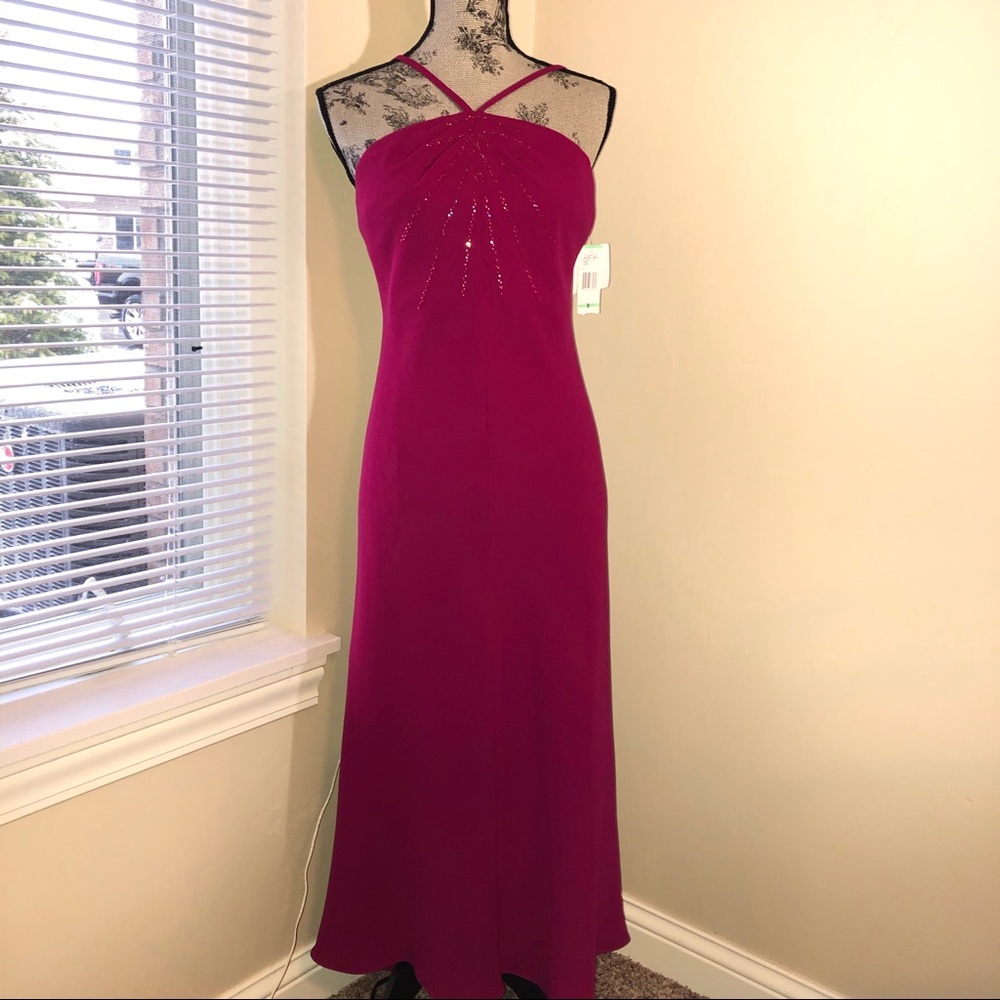Evan Picone Long Formal Gown Pink 8